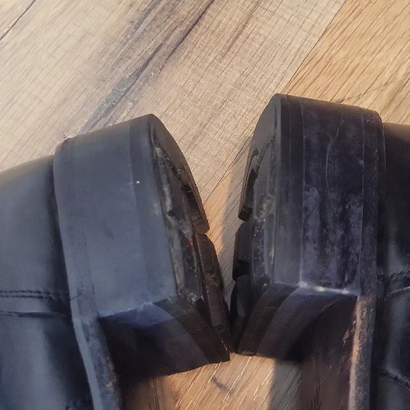 COLE HAAN Nike Air Black Leather Military Boot - O11062 - Picture 8 of 15